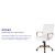 Flash Furniture GO-2286M-WH-RSGLD-GG Mid-Back White LeatherSoft Executive Swivel Office Chair with Rose Gold Frame and Arms addl-4