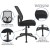 Flash Furniture GO-WY-193A-BK-GG Saler High Back Black Mesh Office Chair addl-4