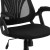Flash Furniture GO-WY-82-GG Mid-Back Designer Black Mesh Swivel Task Office Chair with Open Arms addl-10