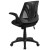 Flash Furniture GO-WY-82-GG Mid-Back Designer Black Mesh Swivel Task Office Chair with Open Arms addl-6