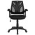 Flash Furniture GO-WY-82-GG Mid-Back Designer Black Mesh Swivel Task Office Chair with Open Arms addl-9