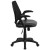 Flash Furniture GO-WY-82-LEA-GG Mid-Back Designer Black Mesh Swivel LeatherSoft Task Office Chair with Open Arms addl-8