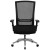 Flash Furniture GO-WY-85H-GG Intensive Use 300 lb. Black Mesh Multifunction Ergonomic Office Chair with Seat Slider addl-6
