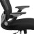 Flash Furniture GO-WY-87-2-GG Mid-Back Black Mesh Executive Swivel Chair with Height Adjustable Flip-Up Arms addl-11