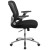 Flash Furniture GO-WY-87-2-GG Mid-Back Black Mesh Executive Swivel Chair with Height Adjustable Flip-Up Arms addl-8