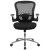 Flash Furniture GO-WY-87-2-GG Mid-Back Black Mesh Executive Swivel Chair with Height Adjustable Flip-Up Arms addl-9
