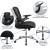 Flash Furniture GO-WY-87-GG Black Mid-Back Black Mesh Executive Swivel Ergonomic Office Chair addl-4