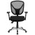 Flash Furniture GO-WY-89-GG Black Mid-Back Mesh Multifunction Swivel Ergonomic Task Office Chair with Adjustable Arms addl-10