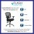 Flash Furniture GO-WY-89-GG Black Mid-Back Mesh Multifunction Swivel Ergonomic Task Office Chair with Adjustable Arms addl-3