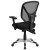 Flash Furniture GO-WY-89-GG Black Mid-Back Mesh Multifunction Swivel Ergonomic Task Office Chair with Adjustable Arms addl-7