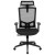 Flash Furniture H-2809-1KY-BK-GG Black Ergonomic Mesh Office Chair with Adjustable Arms addl-10