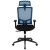 Flash Furniture H-2809-1KY-BL-GG Blue/Black Ergonomic Mesh Office Chair with Adjustable Arms addl-8