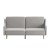 Flash Furniture HC-1035-GY-GG Convertible Split Back Sofa Futon with Curved Armrests and Solid Wood Legs - Gray Faux Linen Upholstery addl-10