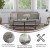 Flash Furniture HC-1035-GY-GG Convertible Split Back Sofa Futon with Curved Armrests and Solid Wood Legs - Gray Faux Linen Upholstery addl-3
