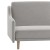 Flash Furniture HC-1035-GY-GG Convertible Split Back Sofa Futon with Curved Armrests and Solid Wood Legs - Gray Faux Linen Upholstery addl-8