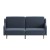 Flash Furniture HC-1035-NV-GG Convertible Split Back Sofa Futon with Curved Armrests and Solid Wood Legs - Navy Faux Linen Upholstery addl-10