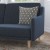 Flash Furniture HC-1035-NV-GG Convertible Split Back Sofa Futon with Curved Armrests and Solid Wood Legs - Navy Faux Linen Upholstery addl-6