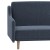 Flash Furniture HC-1035-NV-GG Convertible Split Back Sofa Futon with Curved Armrests and Solid Wood Legs - Navy Faux Linen Upholstery addl-8