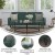 Flash Furniture HC-1044-GN-GG Emerald Velvet Split Back Sofa Futon Sleeper Couch with Wooden Legs addl-3