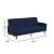 Flash Furniture HC-1044-NV-GG Navy Split Back Sofa Futon Sleeper Couch with Wooden Legs addl-4