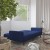 Flash Furniture HC-1044-NV-GG Navy Split Back Sofa Futon Sleeper Couch with Wooden Legs addl-6