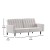 Flash Furniture HC-1060-STONE-GG Stone Faux Linen Tufted Split Back Sofa Futon Sleeper Couch with Wooden Legs addl-4