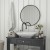 Flash Furniture HFKHD-0GD-CRE8-812315-GG 30" Round Black Metal Framed Wall Mirror addl-5