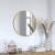 Flash Furniture HFKHD-4GD-CRE8-391315-GG 24" Round Gold Metal Framed Wall Mirror addl-1