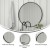 Flash Furniture HFKHD-6GD-CRE8-091315-GG 36" Round Black Metal Framed Wall Mirror addl-3