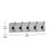 Flash Furniture HFKHD-GDI-CRE8-332315-GG Wall Mounted 24" Whitewashed Solid Pine Wood Storage Rack with 5 Hooks addl-4