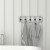 Flash Furniture HFKHD-GDI-CRE8-332315-GG Wall Mounted 24" Whitewashed Solid Pine Wood Storage Rack with 5 Hooks addl-5