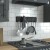 Flash Furniture HFKHD-GDI-CRE8-432315-GG Wall Mounted 24" Black Solid Pine Wood Storage Rack with 5 Hooks addl-1