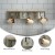 Flash Furniture HFKHD-GDI-CRE8-642315-GG Wood Wall Mount 6 Cup Distressed Wood Grain Printed COFFEE Mug Organizer with Hanging Hooks addl-3