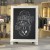 Flash Furniture HFKHD-GDIS-CRE8-522315-GG 12" x 17" Whitewashed Tabletop or Wall Mount Magnetic Chalkboard Sign addl-1