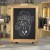 Flash Furniture HFKHD-GDIS-CRE8-622315-GG 12" x 17" Torched Wood Tabletop or Wall Mount Magnetic Chalkboard Sign addl-1