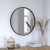Flash Furniture HFMHD-75G-CRE8-412315-GG 27.5" Round Black Metal Framed Wall Mirror addl-1