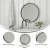 Flash Furniture HFMHD-75G-CRE8-412315-GG 27.5" Round Black Metal Framed Wall Mirror addl-3