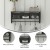 Flash Furniture HFMHD-GDI-CRE8-112315-GG 24" Wall Mounted Coat Rack with Upper Shelf, Wire Baskets, and Hooks, Blackwashed addl-3