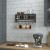 Flash Furniture HFMHD-GDI-CRE8-112315-GG 24" Wall Mounted Coat Rack with Upper Shelf, Wire Baskets, and Hooks, Blackwashed addl-6