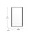 Flash Furniture HFMHD-GDI-CRE8-212315-GG 20" x 30" Decorative Wall Mirror with Rounded Corners, Matte Black addl-4