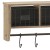 Flash Furniture HFMHD-GDI-CRE8-902315-GG 24" Wall Mounted Coat Rack with Upper Shelf, Wire Baskets, and Hooks, Rustic Brown addl-8