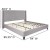 Flash Furniture HG-44-GG King Size Tufted Upholstered Platform Bed, Light Gray Fabric addl-4