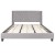 Flash Furniture HG-44-GG King Size Tufted Upholstered Platform Bed, Light Gray Fabric addl-6