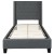 Flash Furniture HG-45-GG Twin Size Tufted Upholstered Platform Bed, Dark Gray Fabric addl-4
