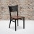 Flash Furniture XU-DG-60099-COF-CHYW-GG Coffee Back Black Metal Restaurant Chair with Cherry Wood Seat addl-1