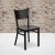 Flash Furniture XU-DG-60099-COF-MAHW-GG Coffee Back Black Metal Restaurant Chair with Mahogany Wood Seat addl-1