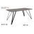 Flash Furniture HG-DT012-78054-GG 31.5" x 63" Faux Concrete Rectangular Dining Table addl-4