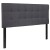 Flash Furniture HG-HB1704-F-DG-GG Tufted Upholstered Full Size Headboard, Dark Gray Fabric addl-2