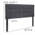 Flash Furniture HG-HB1704-F-DG-GG Tufted Upholstered Full Size Headboard, Dark Gray Fabric addl-6