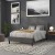Flash Furniture HG-HB1704-F-DG-GG Tufted Upholstered Full Size Headboard, Dark Gray Fabric addl-8